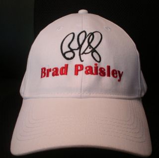 BRAD PAISLEY CAP / HAT WITH STITCHED AUTOGRAPH