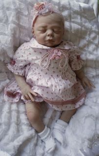 Reborn baby doll girl Angelina, Kaya sculpt by eva helland 21 inch 