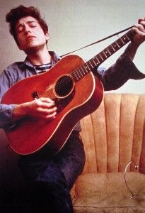 Bob Dylan Playing Guitar Gibson J45 Poster 23 5X 33