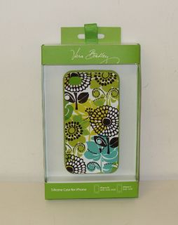 this is an authentic vera bradley silicone iphone case in the lime