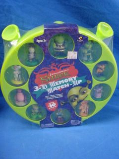   Lot Disney Talking Shrek Brain Buster Skill & 3D Memory Match Up Game