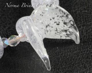 Norma Brink Boro Glass Lampwork Beads Fairy Angel Wings