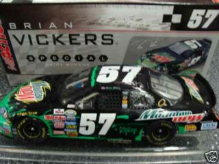 #57 Brian Vickers Mountain Dew Impala1/32nd Scale Slot Car Decals 