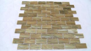 Glass Brick Pattern Mosaic Tile Wall Border Backsplash
