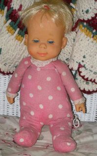 Vintage Mattel Pull String Talking Drowsy Doll Talks