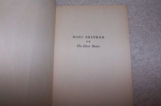 vintage 1945 hans brinker or the silver skates book