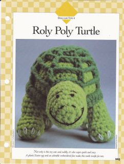  Crochet Roly Poly Turtle Toy Pattern