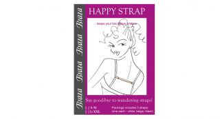 Braza Happy Strap Assorted 4 Pack Keeps Straps in Place