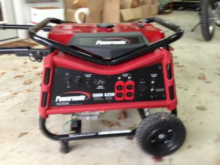 Powermate Generator 5000 6250 Only 5 Months Old and 8 Hours  