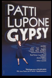 Original Broadway Sondheim Poster Gypsy Laura Benanti Patti LuPone 