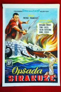  Sylva Koscina Tina Louise Rossano Brazzi 1960 EXYU Movie Poster