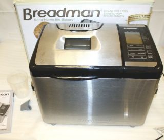Breadman TR2700 Stainless Steel Programmable Convection Bread Maker 