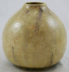 RARE Theophilus Brouwer Middle Lane Pottery 5 25 Vase 1905 Flame 
