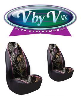 Browning Universal Seat Covers Pink Camo 1 Pair