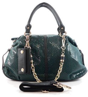 New Womens Designer PU Leather Handbag Shoulder Bag Tote Hobo Shopper 