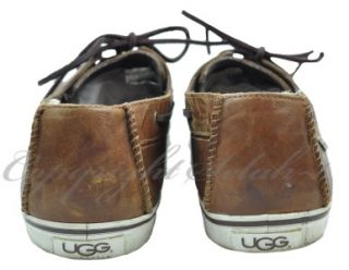 UGG Australia BREMERTON Tie Boat Shoes Loafers Brown Moccasins   Mens 