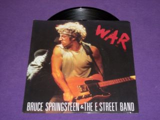Bruce Springsteen and The E Street Band War 7 Vinyl 45 Picture Sleeve 