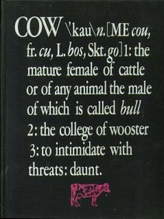 Cow College of Wooster Wooster Ohio 1969 Yearbook