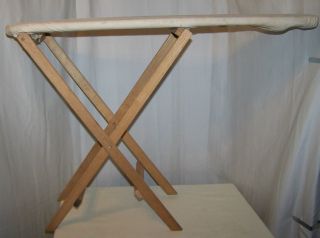 Antique Primitive & HANDMADE Childrens IRONING BOARD 1950S Decor or 