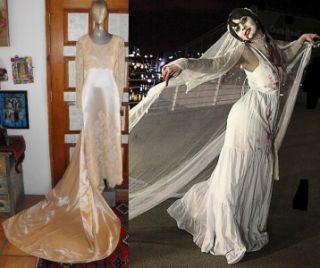   Princess Ballgown Halloween Costume Zombie Bride Wedding Dress