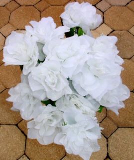 Wedding Flower on White Swag   Silk Wedding Flowers Roses   Arch Gazebo Centerpieces