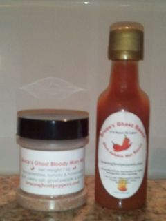 Bruces Ghost Pepper Spicy Bloody Mary Mix & Bonus 1.5 oz Bhut Jolokia 