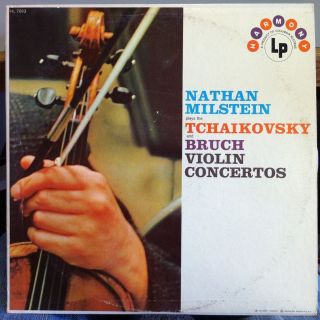Nathan Milstein Bruch Tchaikovsky Violin Concertos LP VG HL 7083 