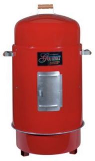 New Brinkmann Gourmet Charcoal Smoker BBQ Grill Combo w Cover Red