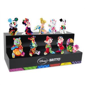Romero Britto Complete Set of 10 Authentic Disney Britto Minis Plus 