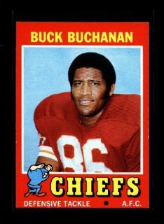 1971 Topps 13 Buck Buchanan Chiefs NM MT 00010826