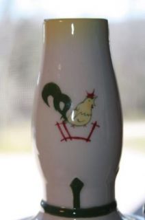 Vintage Brock Ware California Pottery Vase Lamp Chicken
