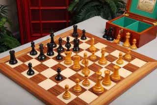 House of Staunton Timeless Chess Set 4 4 Broadbent Ebony