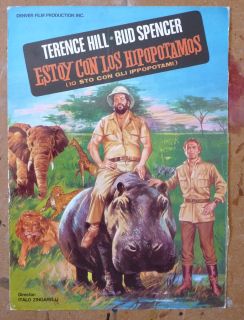 for The Hippopotamus Bud Spencer Terence Hill RARE Film Catalog 
