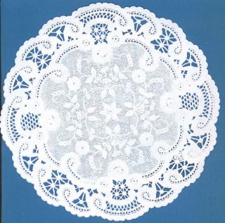 inch White Paper French Lace Lacy LaCie Doilies 25 Pcs★usa 
