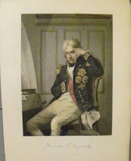 Lord Nelson Bronte British Admiral Scarce Hand Colored Engraving C 