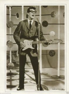  Buddy Holly Stratocaster Guitar Print Ad