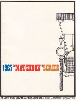 RARE Matchbox Lesney Bronner Dealer Catalog 1967