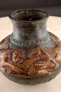 Bronze Vase from Alexander Movie Prop Antique Patin