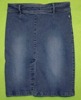Buffalo David Bitton Sz 29 Stretch Womens Blue Jeans Denim Skirt KG37 