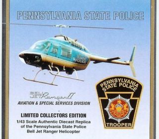 Pennsylvania State Police Bell Jet Ranger II Helicopter 4 White Rose 