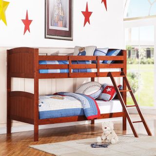   Beadboard Twin Bunk Beds converts to 2 Twin Beds & Ladder Safety Rails