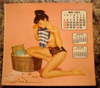   Esquire Pin Up Girls Desk Calendar Pages 11 Months Brule Nice