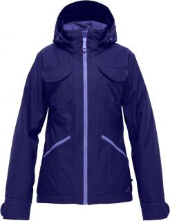 Womens Burton Theory Jacket M Coat Purple Snowboard Ski Insulated New 
