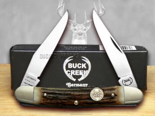 Buck Creek Genuine Stag Muskrat Pocket Knife Knives
