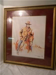 Framed and Matted Limited Edition John Wayne Picture