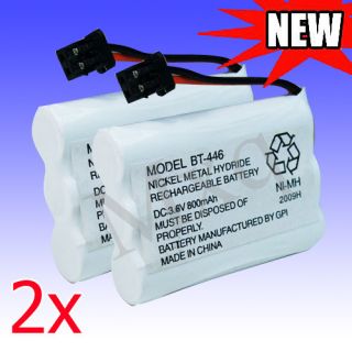 2x Home Cordless Rechargeable Phone Battery for Uniden BT446 ER P512 3 