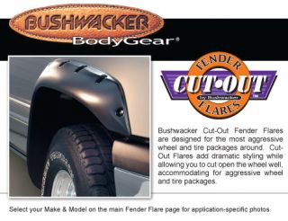 bushwacker cut out fender flares fits 2007 2011 chevy silverado 1500 