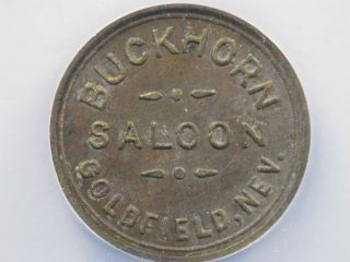 the buckhorn saloon goldfield nevada trade token