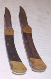Vintage Case 110 Folding Hunting Lockback Knifes USA