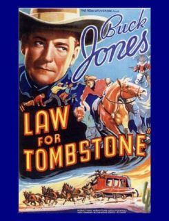 Cowboy Western Art Buck Jones Law for Tombstone